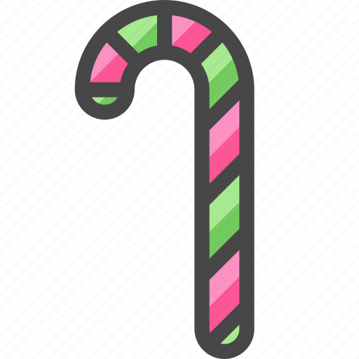 Candy cane, candy, stick, sweet, food, christmas icon - Download on Iconfinder