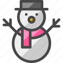 snowman, snow, cold, winter, season, holiday, christmas