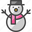 snowman, snow, cold, winter, season, holiday, christmas 