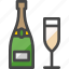 champagne bottle, champagne, alcohol, drink, beverage 