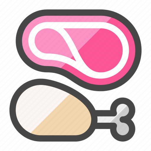 Meats, fresh, calories, food and beverage, food icon - Download on Iconfinder