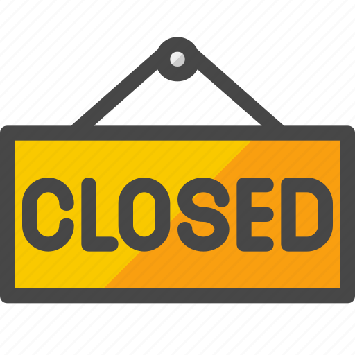 Closed sign, trading, closed, closed board, shopping icon - Download on Iconfinder