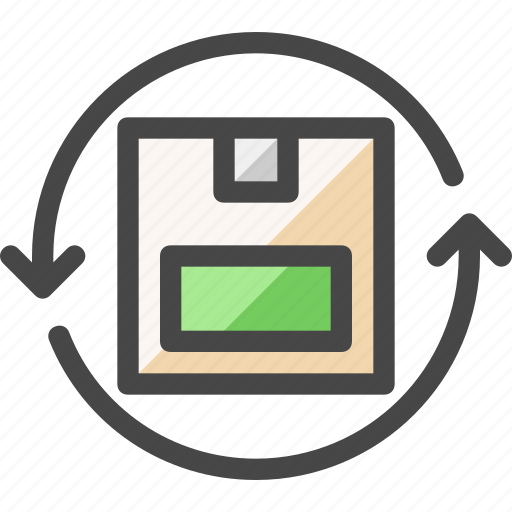 Cardboard box, pack, return, package, crate icon - Download on Iconfinder