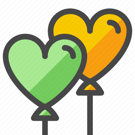Balloons, hearts, decoration, valentine's day, love, celebration, valentines icon - Download on Iconfinder