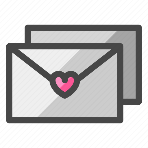 Letters, mail, envelopes, heart, love, romance, message icon - Download on Iconfinder
