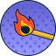 matchstick, flame, fire, light, burn, match, stick 