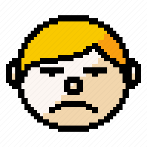 Boy, face, lazy, unexcited, bad mood, expression icon - Download on Iconfinder