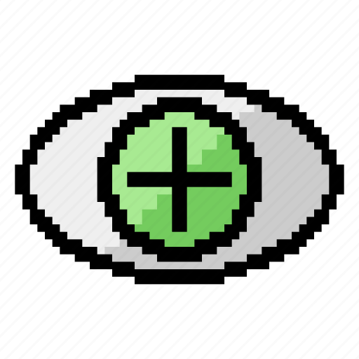 Eye, organ, body, plus, increase, medic, medical icon - Download on Iconfinder