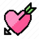 arrow, heart, cupid, valentine&#x27;s day, love, romance, valentine