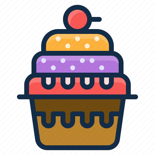 Cake, cup, dessert, element, restaurant icon - Download on Iconfinder