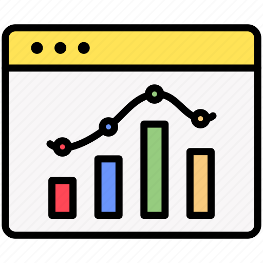 Webpage, graph, statistics icon - Download on Iconfinder