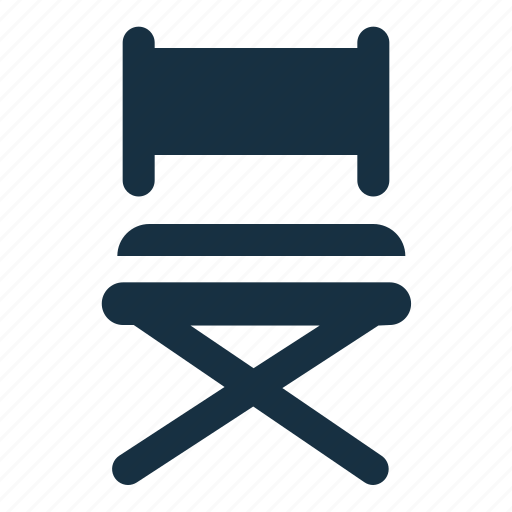 Chair, director, entertainment, furniture, seat icon - Download on Iconfinder