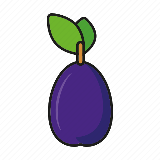 Food, fresh, fruit, plum, prune icon - Download on Iconfinder