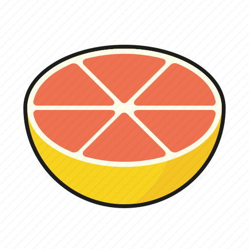 Food, fresh, fruit, grapefruit, pink icon - Download on Iconfinder