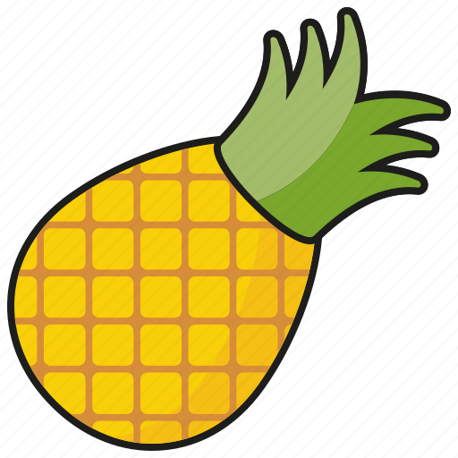 Food, fresh, fruit, pineapple, sweet, tropical icon - Download on Iconfinder