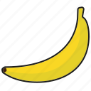 banana, food, fresh, fruit