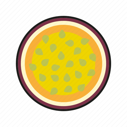 Exotic, food, fresh, fruit, maracuja, passion fruit, tropical icon - Download on Iconfinder