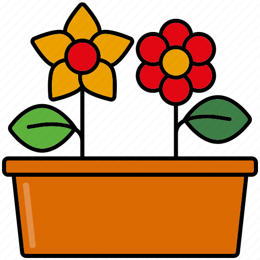 Equipment, flower bed, flower pot, flowers, gardening, patch, tools icon - Download on Iconfinder