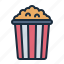 popcorn, food, snack, fast, film, cinema, movie, theatre 