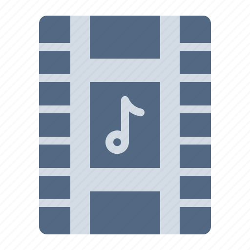 Soundtrack, music, film, reel, cinema, movie, theatre icon - Download on Iconfinder