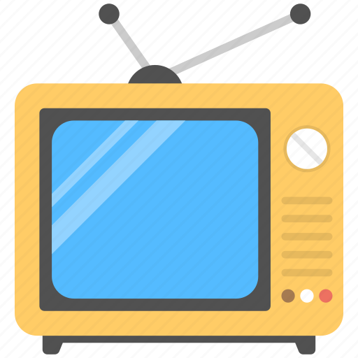 Idiot box, old television, television, tv, tv screen icon - Download on Iconfinder
