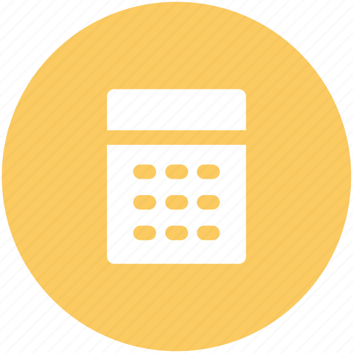 Accounting, calculating device, calculator, digital calculator, mathematics, office supplies icon - Download on Iconfinder