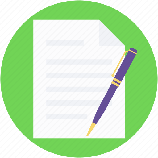 Notes, paper, pen, sheet, writing icon - Download on Iconfinder