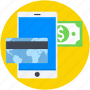 dollars, mobile, online business, online money, online work