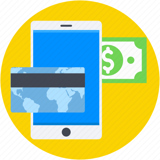 Dollars, mobile, online business, online money, online work icon - Download on Iconfinder
