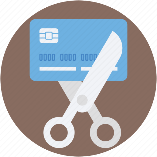 Banking, card expired, credit card, cutting card, cutting credit card icon - Download on Iconfinder
