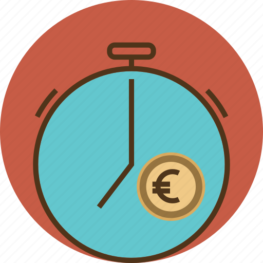Business, clock, coin, dollar, euro, finance, financial icon - Download on Iconfinder