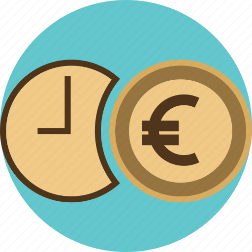 Business, clock, coin, dollar, euro, finance, financial icon - Download on Iconfinder