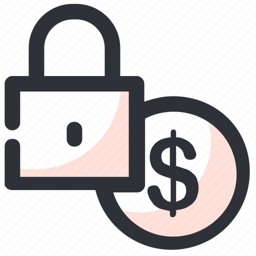 Currency protected, dollar security, lock, money locked, money protection icon - Download on Iconfinder