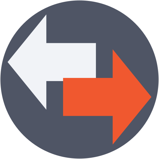 Arrows, data transfer, direction arrows, exchange arrows, pointing arrows icon - Download on Iconfinder