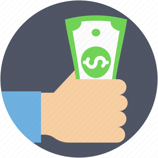 Cash, cash in hand, currency, currency notes, dollar note icon - Download on Iconfinder