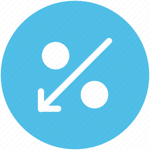 Discount offer, down arrow, low percentage, percentage, percentage ratio icon - Download on Iconfinder