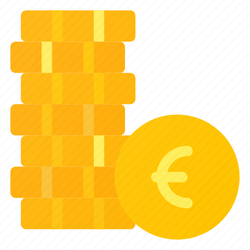 Change, coins, euro, finance, money, stack icon - Download on Iconfinder