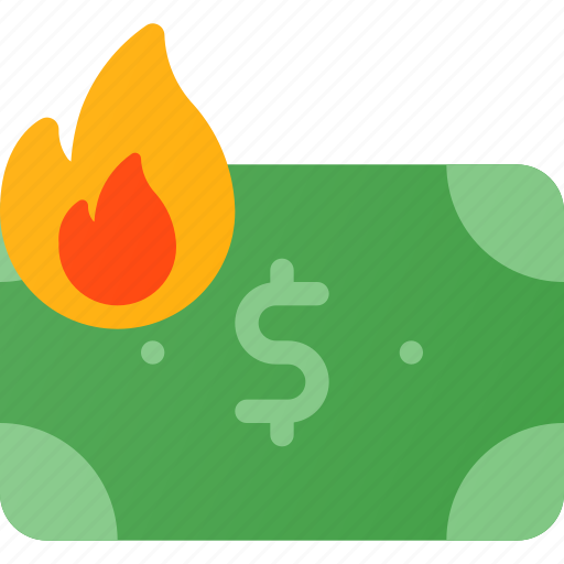 Burn, finance, fire, inflation, money, value icon - Download on Iconfinder