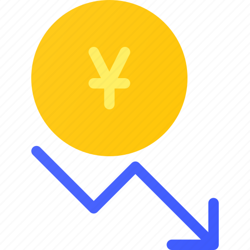 Capital, decrease, forex, invest, value, yen icon - Download on Iconfinder