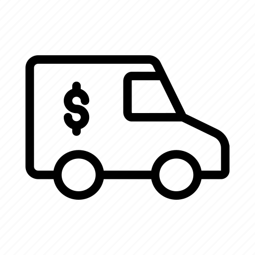 Banking, dollar, money, truck, vehicle icon - Download on Iconfinder