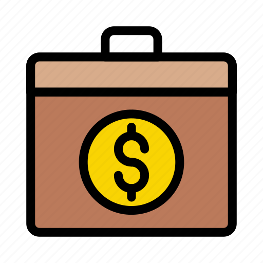 Bag, briefcase, currency, dollar, money icon - Download on Iconfinder