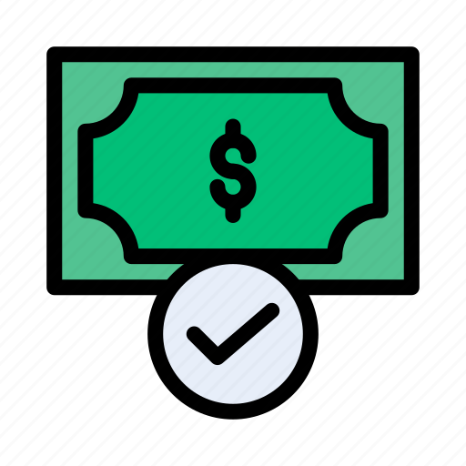 Cash, complete, dollar, done, money icon - Download on Iconfinder