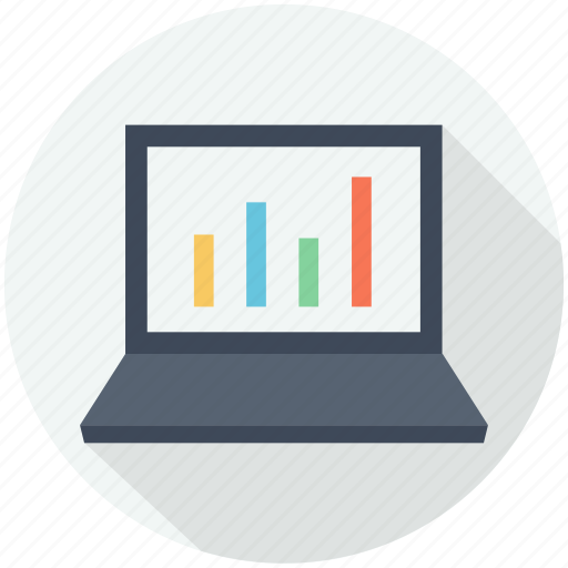 Business, finances, financial, laptop, statistics, stats icon - Download on Iconfinder