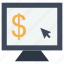 business, coin, cursor, dollar, money, monitor, mouse, payment, symbol 