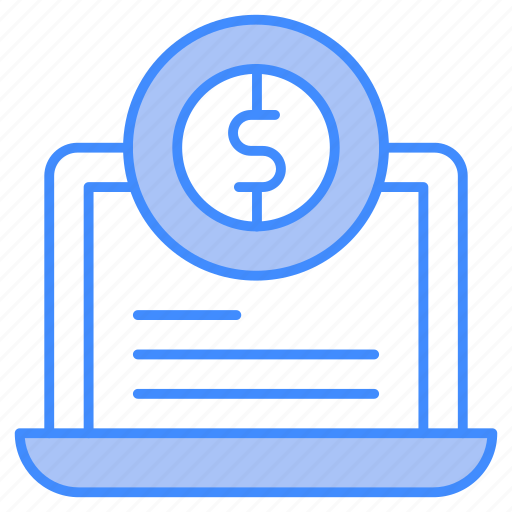 Finance, laptop, money, online icon - Download on Iconfinder