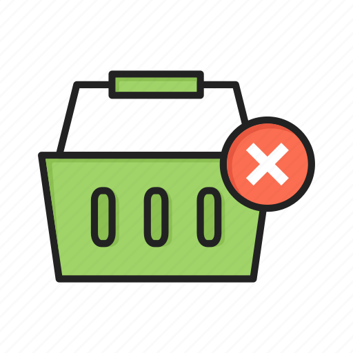 Basket, cancel, cart, checkout, close, delete, shopping icon - Download on Iconfinder