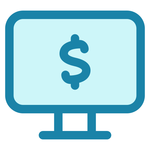 Computer, technology, device, money, finance, business, banking icon - Free download