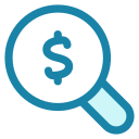 search, money, business, zoom, finance, magnifying, find