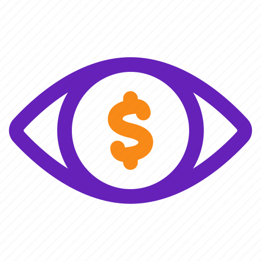 Vision, money, business, view, eye, finance, look icon - Download on Iconfinder