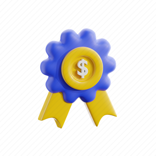 Quality, best, medal, money, finance, bank, business 3D illustration - Download on Iconfinder